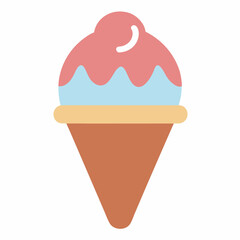 Ice Cream icon on white background
