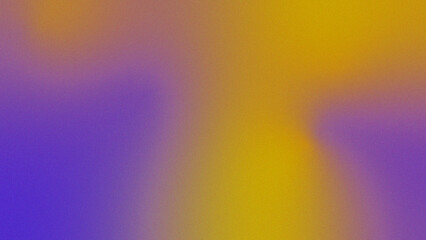Gradient background of purple and yellow color palette with subtle textured grain for design and graphic purposes