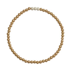 Gold Silver Chain Bracelet Round Shape On PNG Transparent Background . Bracelet PNG . Cut Out Clipping Path With Adobe Photoshop Pen Tool.