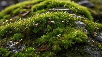 moss on the stone