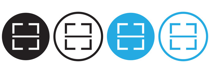 scan qr code icon scanning code sign. code scanner icon. barcode icons.