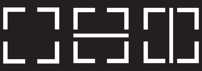 Fototapeta premium scanner, QR code scanner icons vector