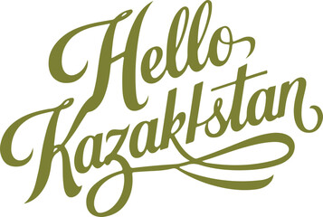 Fototapeta premium Hello Kazakhstan.