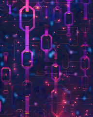 Digital connections abstract technology art virtual environment graphic design futuristic perspective