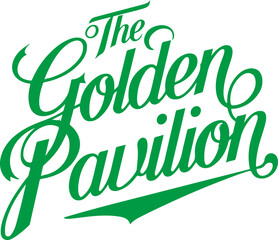 Naklejka premium The Golden Pavilion Logo.