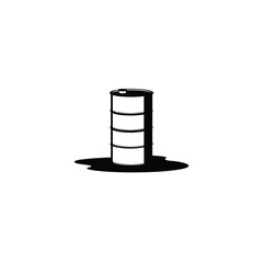 oil barrel isolated on white