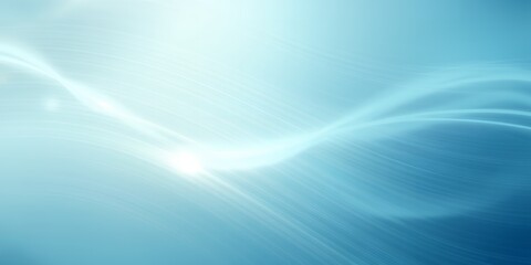 Obraz premium Abstract light blue background with flowing lines and soft gradients creating a serene atmosphere