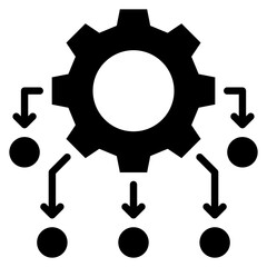 Obraz premium Resource Allocation Icon