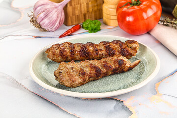 Beef kebab minced meat shashlik