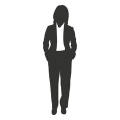 Female executive standing