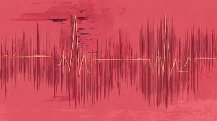 Textured background with alternating vertical red and yellow stripes, great for decorative use, print design, and wallpaper.