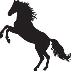 silhouette of a horse