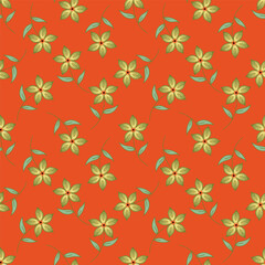 Beautiful flower allover seamless pattern