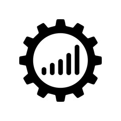 Upward Trend in Gear Icon for Finance, Strategy & SaaS