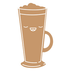 Hot chocolate cup cut out