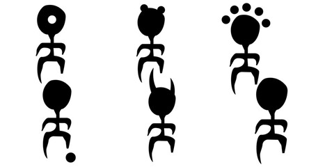 Little kids silhouette design,New born babies vector 