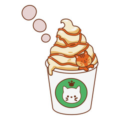 Cute smoothie cat