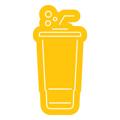Yellow soda cup 