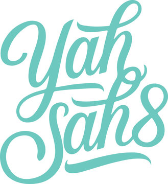 Yah Sahs Teal Script.