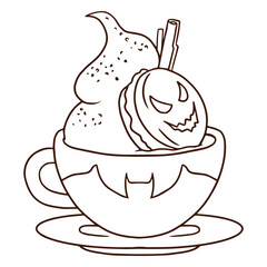 The flavor of a pumpkin spice