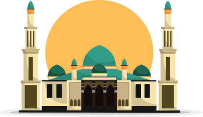 Islamic Mosque at Sunset