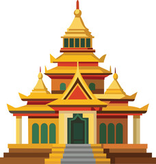 Golden Temple Illustration