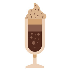 Coffee milkshake icon