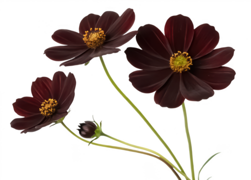 Chocolate cosmos png dark red flower png chocolate scented flower png garden plant png perennial flower species png decorative flower bloom png transparent background image