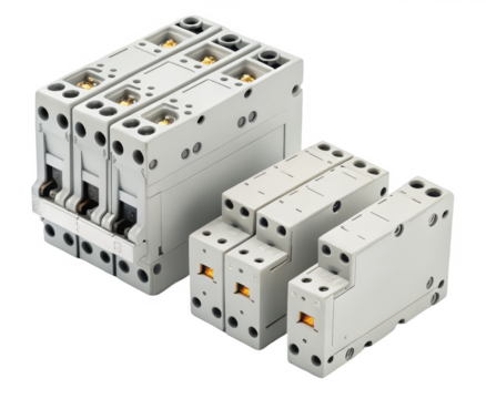 Circuit breakers png electrical safety device png fuse box component png power switch gear png overload protection breaker png electric panel tool png transparent background image