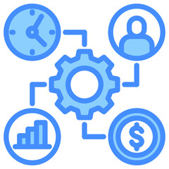 Obraz premium Resource Management Icon