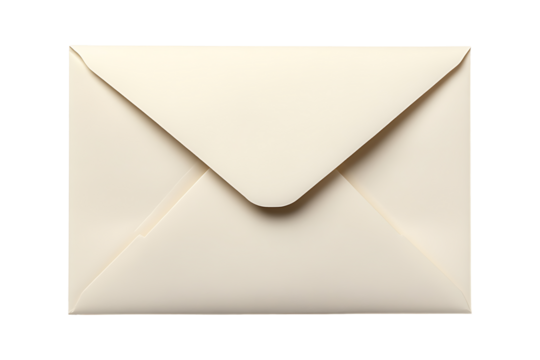 Envelope with a Classic Design isolated on transparent background