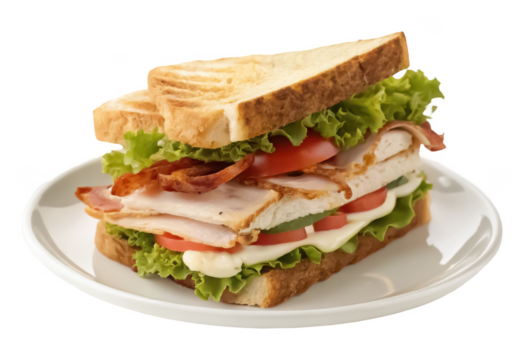 Club sandwich png layered sandwich png deli style sandwich png stacked meat sandwich png toasted club lunch png triple layer sandwich png transparent background image