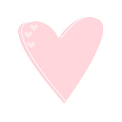 Pink Romantic heart Frame with Outline Border Icon. Wedding, valentine Day, Baby Shower Party Decoration Design. Cute kawaii Happy Positive Element Symbol. 