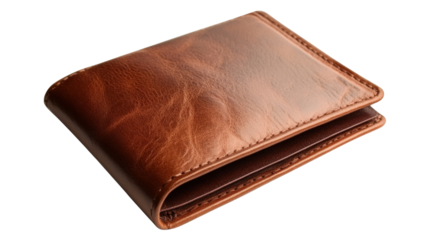 Stylish leather wallet showcase urban setting product photography minimalist background close-up fashion accessory