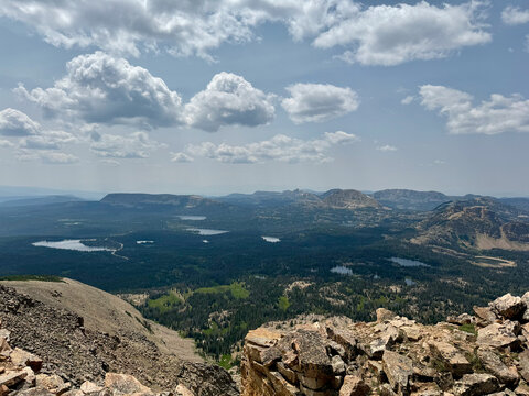 Views from Bald Mountain in the Utah Uinta Mountain Range