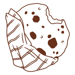 Chocolate chip cookie design