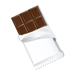 Chocolate bar chocolate brick milk chocolate illustration