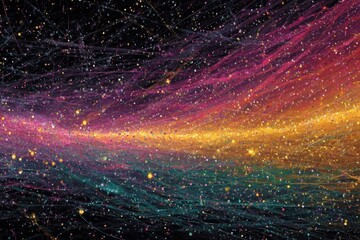 Abstract Chaotic Colorful Background Texture for Creative Design