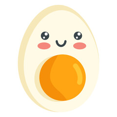 Kawaii smiling egg