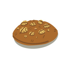 Chocolate cookie isometric