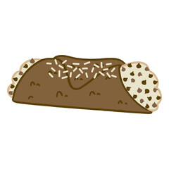 Chocolate chip sweet dessert