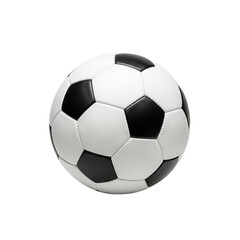 Fototapeta premium Soccer ball placed on a flat surface highlighting its design and texture in a minimalist composition