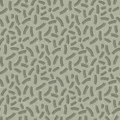 A charming seamless pattern celebrating the essence of autumn harvest. Features hand-drawn pumpkins, colorful leaves, acorns, mushrooms, and berries on a warm, rustic background