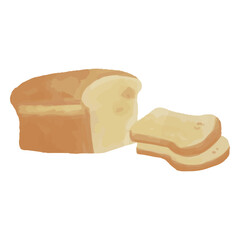 Bread toast realistic