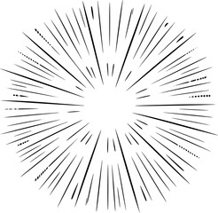 Black and white burst design graphic element