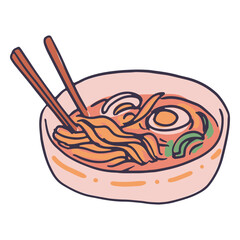 Ramen doodle soup