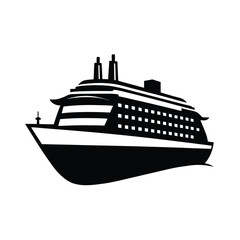 Obraz premium Cargo Ship Silhouette Vector Bundle, Marine Transport SVG Clipart for T-Shirt & Print Designs