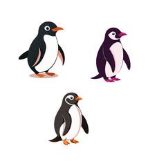 Obraz premium penguins on the beach