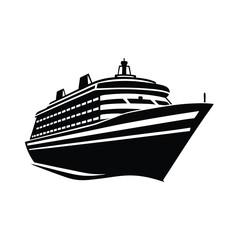 Cargo Ship Silhouette Vector Bundle,  Marine Transport SVG Clipart for T-Shirt & Print Designs

