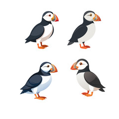 Naklejka premium set of birds